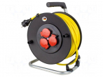 Extension lead | 3G2.5mm2 | 33m | PVC | yellow | Sockets no: 3 | 16A