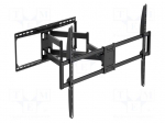 Holder | for wall mounting | 75kg | 50&divide;105" | black