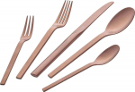 68-piece cutlery set matte - Rose Gold