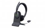 Yealink WH68 Hybrid with Charging Stand Headset Wired & Wireless Head-band Calls/Music USB Type-C Bluetooth Black