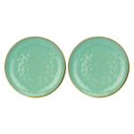Set of 2 round platters Concerto Verde Acqua - Mint, 32 cm