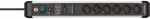 Brennenstuhl 1391010600 power extension 3 m 6 AC outlet(s) Indoor Black, Silver