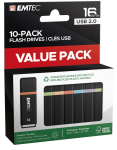 Emtec K100 USB flash drive 16 GB USB Type-A 2.0 Black, Multicolour