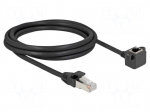 Extender Ethernet | F/UTP | Cat 6 | 2m | PVC | black | 26AWG | screw