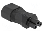 Adapter | IEC C14 male,IEC C5 female | straight | 2.5A | 250V