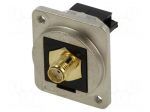 Coupler | SMA socket,both sides | 50&Omega; | silver | metal | XLR standard
