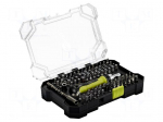 Tools set: screwdriver bits | plastic cassette | 100pcs.
