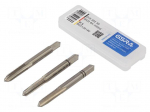 Tap-set | M6 | 1 | L: 56mm | Holder: square,hand | 4.9mm | 3pcs.