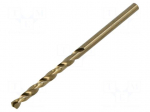 Drill set | for metal | &Oslash;: 3mm | L: 61mm | Working part len: 33mm