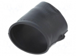 Heat shrink boot | glueless,angular | black | elastomer | -75&divide;150&deg;C