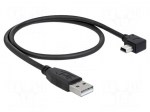 Cable | USB 2.0 | USB A plug,USB B mini plug 90&deg; left/right | 0.5m