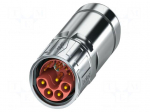 Connector: M23 | plug | PIN: 13 | crimped | SPEEDCON-Lock | straight