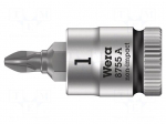 Socket: Pozidriv&reg;-bit | Pozidriv&reg; | PZ1 | 1/4" | 28mm