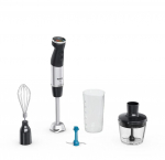 TEFAL | HB67E830 Quickchef+ | Hand Blender | 1000 W | Hand Blender | Number of speeds 20 | Turbo mode | Ice crushing | Black/Stainless Steel