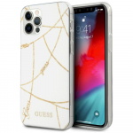 Guess GUHCP12LPCUCHWH Gold Chain Collection Hardcase for iPhone 12 Pro Max 6,7" / white