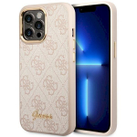 Guess GUHCP14LHG4SHP Hardcase 4G Vintage Gold Logo for iPhone 14 Pro 6,1" / pink