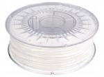 Filament: PET-G | 1.75mm | white | 220&divide;250&deg;C | 1kg | &plusmn;0,05mm