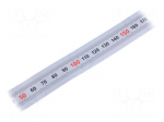 Ruler | figures horizontally arranged,self-adhesive | W: 11mm