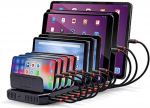 Lindy 10 port USB charging station (black, charges up to 10 tablets and/or smartphones simultaneously)