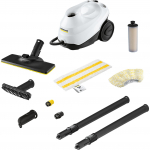 K&auml;rcher steam cleaner SC 3 Easy Fix (white/black, 1,900 watts, with EasyFix floor cleaning nozzle)