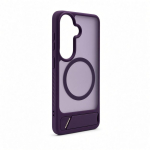 Back panel cover Evelatus Samsung Galaxy S26 Rubber Coated MagSafe With Stand Case Purple