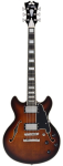 D'Angelico Premier Mini DC Brown Burst gitara elektryczna