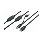 USB-kaabel MediaRange 2x USB-A - USB-A 15 m Black (MRCS244)