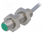 Sensor: inductive | Output conf: PNP / NO | 0&divide;2mm | 10&divide;30VDC | M8 | IP67