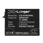 2950 mAh for Huawei HB366179ECW