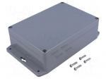 Enclosure: multipurpose | X: 121mm | Y: 171mm | Z: 55mm | ABS | dark grey