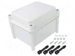Enclosure: multipurpose | X: 151mm | Y: 186mm | Z: 140mm | TBF | polyester