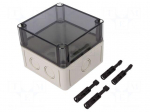 Enclosure: multipurpose | X: 110mm | Y: 110mm | Z: 90mm | TK PS | grey