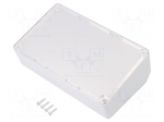 Enclosure: desktop | X: 161mm | Y: 95mm | Z: 64mm | ABS | light grey