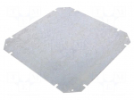 Mounting plate | steel | W: 250mm | L: 250mm | Series: GEOS | natural