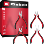 Einhell-KWB electronics pliers set, 4 pieces (black/red, 115 / 120 / 130 mm)