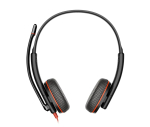 Poly Blackwire 3225 8X229A6 vadu stereo USB-C austiņas ar mikrofonu un 3,5 mm spraudni melnas