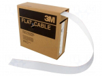 Wire: ribbon | 1mm | stranded | Cu | 50x28AWG | unshielded | PVC | grey