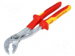 Pliers | insulated,adjustable | chrome-vanadium steel | 1kVAC