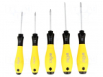 Kit: screwdrivers | Pcs: 5 | Torx&reg; | ESD | Package: cardboard packaging