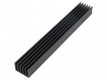 Heatsink: extruded | grilled | black | L: 150mm | W: 21mm | H: 14mm
