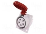 Connector: AC supply 3-phase | socket | female | 16A | 400VAC | IP44