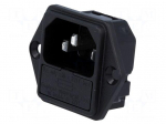 Connector: AC supply | socket | male | 10A | 250VAC | IEC 60320