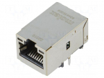 Socket | RJ45 | MXMag | PIN: 8 | shielded,with LED | gold-plated | THT