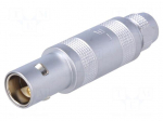 Connector: circular | Series: 0S | plug | male/female | soldering | 10A