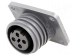Connector: circular | socket | female | PIN: 4 | EXPlora | nickel plated