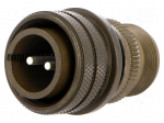 Connector: circular | Series: 97 | plug | male | PIN: 2 | silver plated