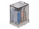 Relay: electromagnetic | 4PDT | Ucoil: 48VDC | 10A | max.400VAC