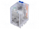 Relay: electromagnetic | DPDT | Ucoil: 24VDC | 10A/250VAC | 10A/24VDC