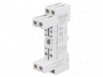 Socket | PIN: 8 | 10A | 250VAC | Mounting: DIN | Series: HR30,HR50