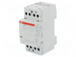 Contactor: 4-pole installation | NC + NO x3 | 24VAC | 24VDC | 25A | DIN